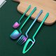 thumbnail image 4 of Cubiertos pulidos de acero inoxidable Forks Forks Dailware Cubiertos de cocina para viajar Ceremonia de boda Camping Colorido Advancent HA009536-01, 4 of 6