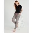 thumbnail image 3 of Joyspun Women's Brushed Hacci Knit Sleep Joggers, Sizes XS to 3X, 3 of 6