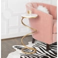 thumbnail image 2 of Powell Rian Spiral Drink Table With White Marble Finish D1323A20W, 2 of 7