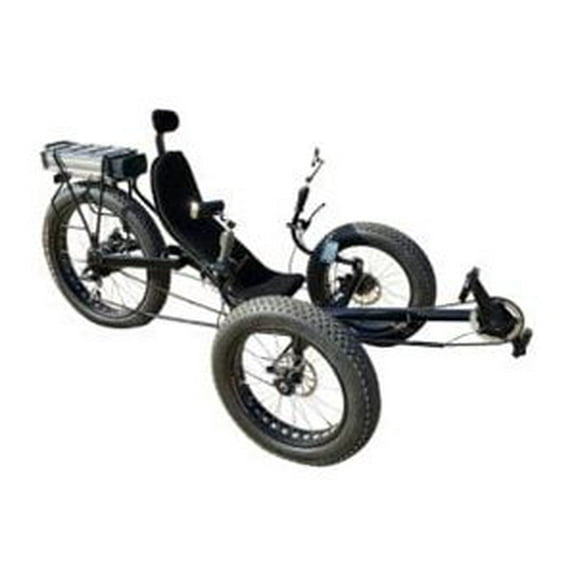 Mobility4less Folding Recumbent Tricycle, Black