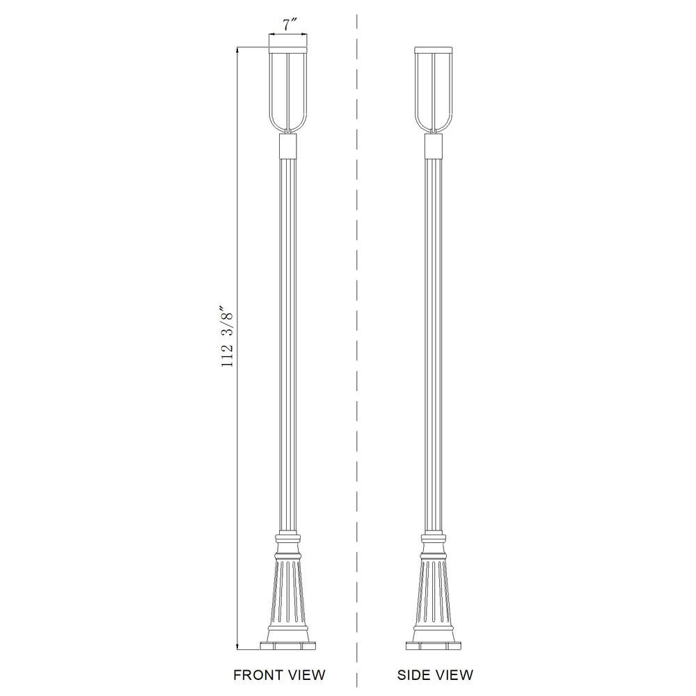 Z-Lite 1 Light Outdoor Post Mounted Fixture