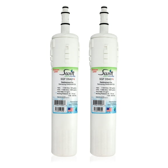 Swift Green Filters SGF-DSA21 Rx Compatible Water Filter for DA29-00012A, DA29-00012B(2 Pack)