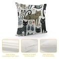 thumbnail image 4 of Cat Throw Pillow Covers Home Decor , Decorative Pillowcase Soft Cushion for Bed Sofa Couch,, 4 of 5