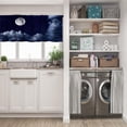 thumbnail image 5 of LALILO Kitchen Curtain Valance Night Sky With Moon Rod Pocket Window Curtain 52"x 18" Set of 2, 5 of 7