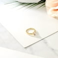 thumbnail image 4 of Gem Stone King 0.60 Ct Round Peach Morganite Brass Yellow Gold Plated Brass Ring (Size 8), 4 of 4