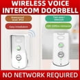 thumbnail image 2 of 1000M Wireless Audio Door Intercom White, 2 of 5