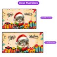 thumbnail image 5 of Merry Christmas Santa Ragdoll Scarf Twinkling Lights Xmas Holiday Desk Mat Full Keyboard Mouse Pad Cat Lover Kitten Owner Gifts Idea Large Mousepad - 00022, 5 of 5