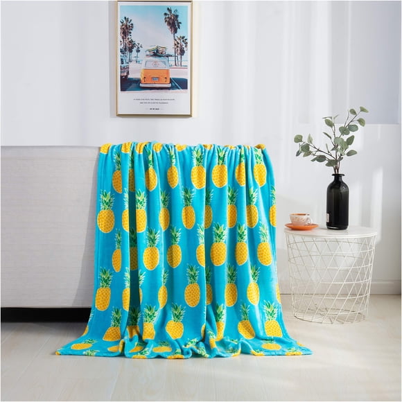Manta Elegant Comfort, 127 x 152 cm, diseño de piña ultrasuave