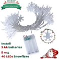 thumbnail image 2 of Cadena de luces LED JanHm copo de nieve 40 piezas para dormitorio navideño, 2 of 3