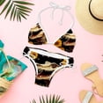 thumbnail image 6 of Crocodile Starry Sky Sunflower Detachable Sponge Adjustable Strap Bikini Set Two-Pack Bikinis,Swimsuits,Beachwear, 6 of 6