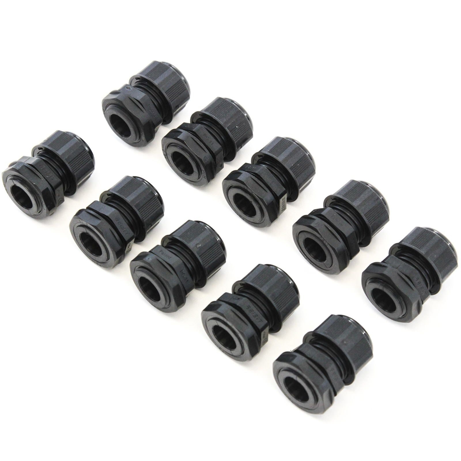 Lantee PG 16 Cable Gland 20 Pieces Black Plastic Nylon Waterproof Wire Glands Connector Fitting Lantee PG 16 Cable Gland 20 Pieces Black Plastic Nylon Waterproof Wire Glands Connector Fitting