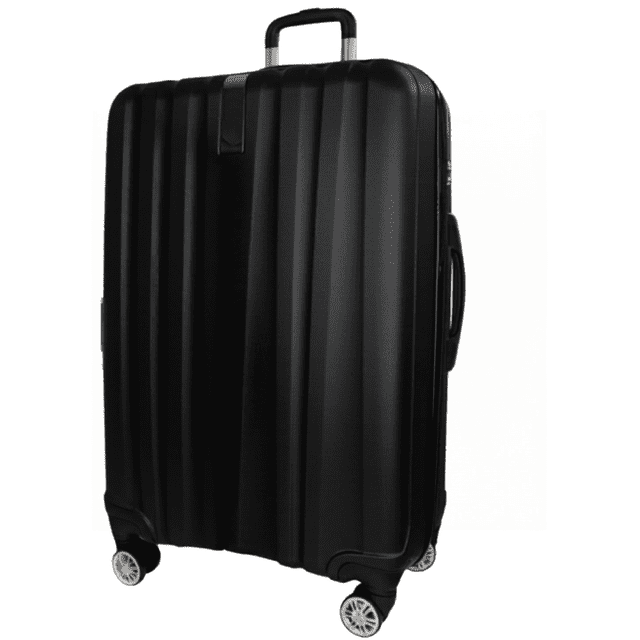 TRAVLR Strokes Medium (25") Hardside Luggage Expandable, Anti-Scratch, Mute Eight Wheels Wheels and TSA Lock- Grey
