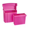thumbnail image 2 of Alpine Industries Pink Durable Plastic Sanitary Napkin Receptacle 2 Pack, 2 of 2