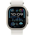 thumbnail image 2 of Apple Watch Ultra 2nd Gen GPS + Cellular 49mm Smart Watch Titanium Case with White Ocean Band (One Size) | Certified Refurbished Grade A, 2 of 5