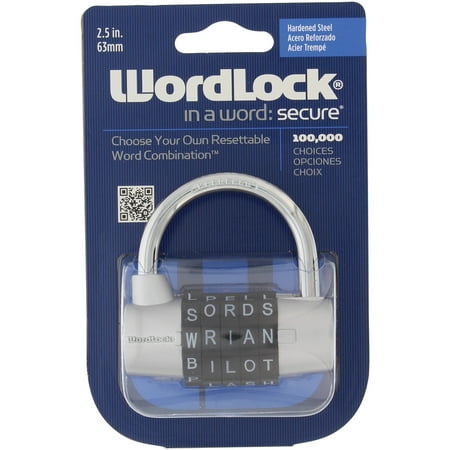Wordlock PL-003-SL 5-Dial Combination Padlock (Best Padlock In The World)