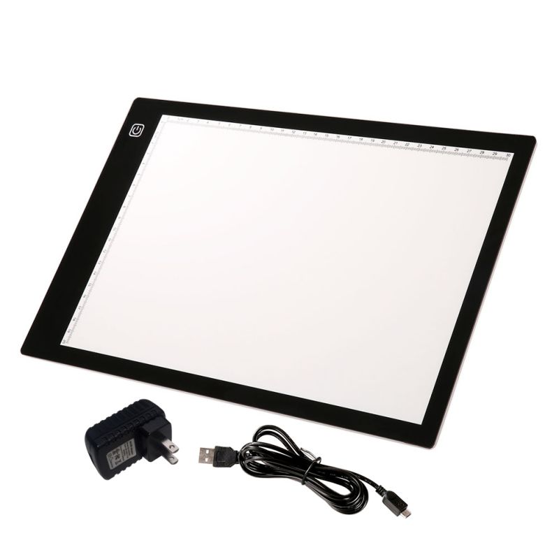 A4 Portable LED Light Box Tracer USB Power Cable Dimmable Brightness