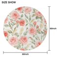 thumbnail image 6 of Pioneer Flower Floral Print Pattern Round Tablecloth 60"x60",Wrinkle Wipeable Table Cloth for Kitchen Dining Room Picnic Patio Party, 6 of 6