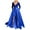 Blue dresses, variant on Wycnly Dresses for Women 2024 Party Prom Fashion Sparkly Sequin Empire Waist Flowy Pleated Slit Swing A Line Long Dresses Color Patchwork Long Sleeve V-Neck Maxi Formal Dresses for Women Blue XXXL