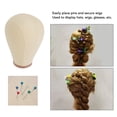 thumbnail image 4 of Head Cork  Block Head Mannequin Head With Mount Hole For  Styling Drying Display, 4 of 8
