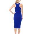thumbnail image 4 of MixMatchy Women's Sleeveless Racerback Scoop Neck Bodycon Mini Dress, 4 of 4
