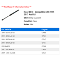 thumbnail image 2 of Hood Strut - Compatible with 2009 - 2017 Audi Q5 2010 2011 2012 2013 2014 2015 2016, 2 of 2