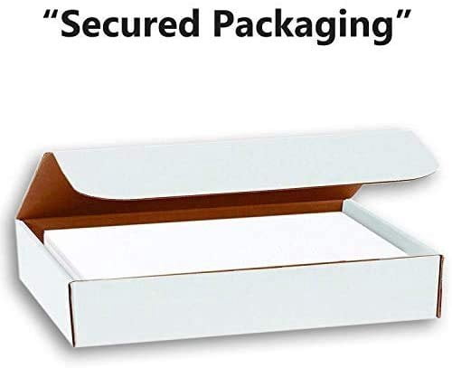 Hamilco 5x7 White Linen Cardstock Paper Blank Index Cards Flat Card Stock Heavyweight 100lb Cover 100 Pack