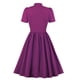 thumbnail image 5 of Vestidos Para Mujer Casual Manga Corta Cuello Redondo Color Sólido Cordón Un Solo Pecho Vestido Con Dobladillo Suelto Odeerbi  ODB145733, 5 of 5