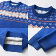 thumbnail image 4 of Bjutir Toddler Boys Girls Fall Winter Long Sleeve Knit Sweater Base Warm Sweater For Children Clothes Blue Size 5-6 Years, 4 of 5