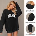 thumbnail image 4 of Weardear Oversized Sweatshirt for Women Crewneck Pullover Long Sleeve Printing Pattern Casual Tops, 4 of 5