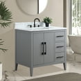 thumbnail image 2 of Vanity Art 36" Single Sink Bathroom Vanity Cabinet with Ceramic Countertop, 2 of 9