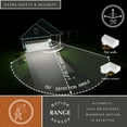 thumbnail image 3 of Lombard 4.75-in. 1 Light Black Motion Sensor Dusk to Dawn Outdoor Wall Lantern Clear Glass, 3 of 10