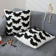 thumbnail image 4 of Halloween Pillow Covers Halloween Decorations 18x18 Set of 2 Cute Bat Throw Pillow Covers Halloween Pillow Cases Holiday Home Indoor Outdoor Party Gift, 4 of 5