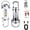 Silver+White, variant on Orvyla Mini Keychain Flashlight, 1200 Lumens EDC Mini Keychains Flashlight, Portable Rechargeable Bright Keychain Flashlight, Rechargeable 7 Lights Modes, for Camping Outdoor (Silver)