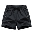 thumbnail image 2 of WAENQINLA Men's Quick Dry Athletic Shorts with Zipper Pockets Lightweight Running Shorts for Workout, Gym, and Casual Wear Black Shorts,Size S-2XL, 2 of 9