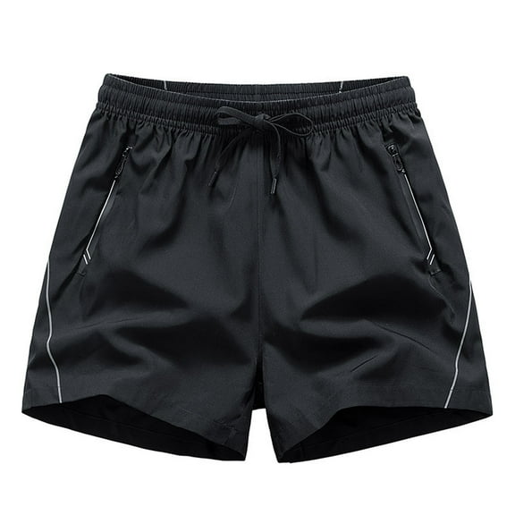 DPTALR George Men's Swim Trunks Quick Dry Bathing Suit Beach Board Shorts for Men with Pockets #Black Big and Tall Men XL