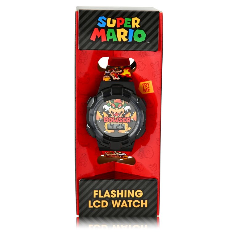 スーパーマリオカート FLIP TOP TALKING WATCH マリオカート おもちゃ キャラクター・アイテム映像を映し出す