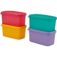 thumbnail image 1 of Tupperware Cool Square Half - Each 4 Pic Set (Yellow, Pink, Green, Violet) - 200 Ml Plastic Multi-Purpose Storage Container (Pack Of 4, Multicolor), 1 of 2