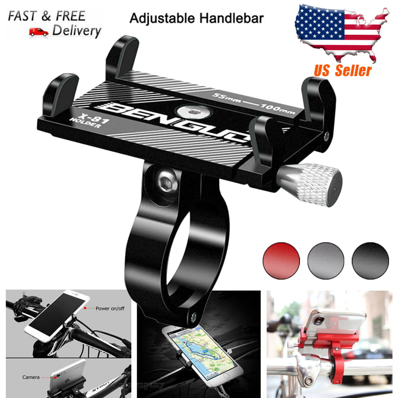 Details about   Aluminum Motorcycle Bike Bicycle Holder Mount Alloy Handlebar For Cell Phone GPS