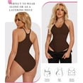thumbnail image 7 of MANIFIQUE Bodysuit for Women Tummy Control Shapewear Racerback Body Shaper Tank Top, 7 of 7