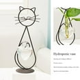 thumbnail image 3 of Desktop Glass Planter Vase Holder, Cat Plant Terrarium Metal Stand for Hydroponics Plants Home Garden Wedding Decoration Outdoor Planter, 3 of 6