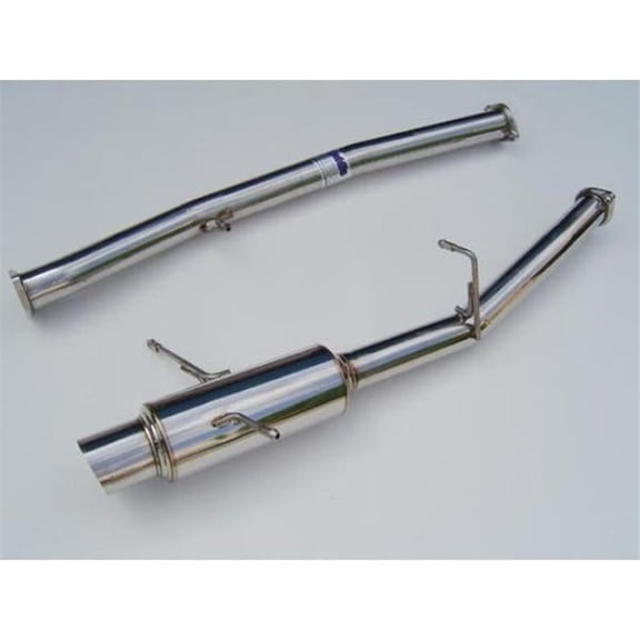 76 mm N1 Racing Stainless Steel Tip Cat-Back Exhaust for 2002-2007 WRX & STI
