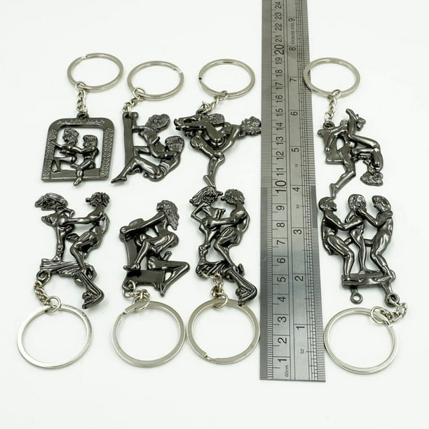 kusrkot Metal Keychain Key with Naughty Pendant, Decorations for