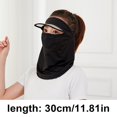 thumbnail image 6 of Vjnyvs 2pcs Unisex Visor Hat Fishing Sun Protector Caps UV Protection Face Neck Cover Foldable Sunhat Men Women Outdoor Sport Hiking Hats, 6 of 7