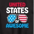 thumbnail image 3 of Instant Message - United States Of Awesome - Toddler & Youth Crewneck Fleece Sweatshirt, 3 of 6