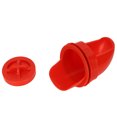 thumbnail image 1 of Chicken Feeder, Weather Proof Easy To Install Poultry Feeder 1 Hole Saw  For Duck Red, 1 of 8