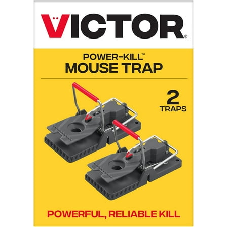 M142B Power-Kill Easy Set Mouse Trap - 2 Reusable Mouse Traps