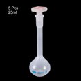 thumbnail image 2 of 5PCS 25ml Long Neck Plastic Volumetric Measuring Flask Heatproof For Laboratory, 2 of 5