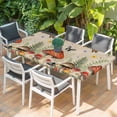 thumbnail image 2 of Spring Mushrooms Table Cloths for 5 Foot Rectangle Tables, Farmhouse Pastoral Botanical Rustic Patio Waterproof Elastic Fitted Tablecloths, Washable Rectangular Table Cover for Camping, 2 of 8