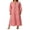 Red, variant on Michellecmm Women Geometric Print Long Dress, V-neck Puff Long Sleeve Loose Fashion Dress