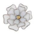 thumbnail image 3 of Flor de loto de cristal, figurita de loto decorativa, adornos de centro de de cristal gris Zulema decoración de flores de cristal, 3 of 8